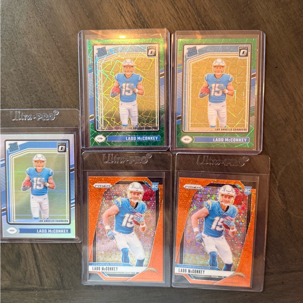 Ladd McConkey rookie cards Football Trading Cards Set
